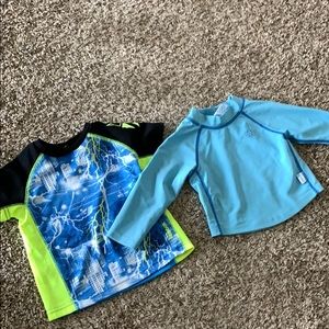 Bundle of 2 - 12 month boys rash guard tops